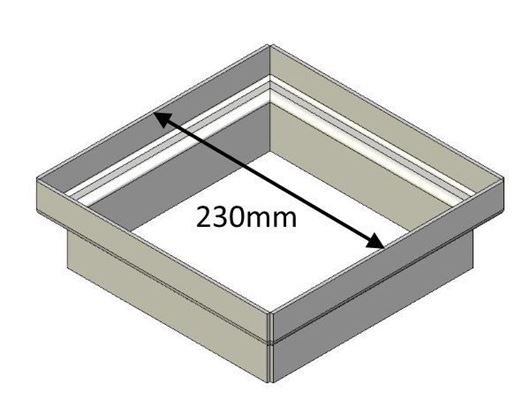 Picture of Flue Gather Adapter - 230mm Square